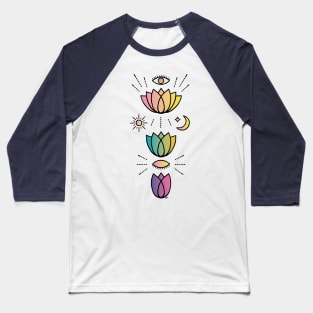 Flor de Loto Baseball T-Shirt